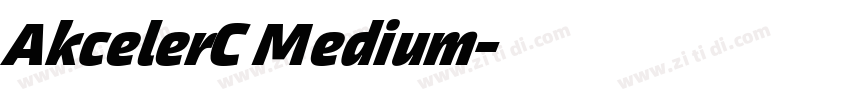 AkcelerC Medium字体转换